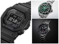 Nella foto - il Casio GW-5000HS-1 (a sinistra), il Seiko Prospex SRPL53K1 (in alto a destra) e l&#039;orologio Citizen Promaster Mechanical GMT (in basso a destra). (Fonte immagine: Casio, Seiko, Citizen)
