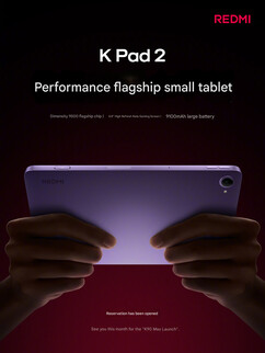 Specifiche principali del Redmi K Pad 2 (traduzione automatica)