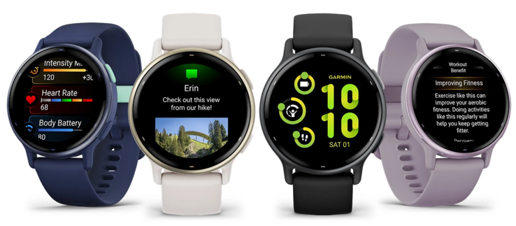 Lo smartwatch Garmin Vivoactive 5 GPS è disponibile in quattro varianti di colore. (Fonte: Garmin)