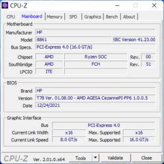 Scheda madre CPU-Z