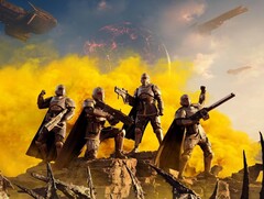 Un gruppo di soldati in Helldivers 2. (Fonte immagine: Arrowhead)