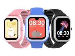 Lo smarwatch Rogbid K1 è disponibile in tre colori: rosa, blu e nero (nella foto). (Fonte: Rogbid)