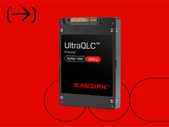 L&#039;SSD Sandisk UltraQLC 256TB NVMe U.2 sfrutta la tecnologia di memoria flash 3D Kioxia BiCS FLASH per raggiungere la sua elevata capacità. (Fonte: Sandisk)