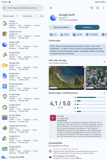 Potete trovare tutte le app di Google nell’Aurora Store.