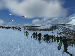 Un'immagine che mostra due eserciti diversi in Total War: Rome Remastered.
