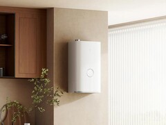 Lo scaldabagno intelligente a gas Mijia Smart Gas Water Heater Pro di Xiaomi (nella foto) può anche addolcire l'acqua. (Fonte: Xiaomi)