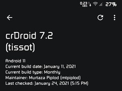 Android 11 (via crDroid 7.2) su Xiaomi Mi A1 (Fonte: Proprio)