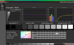 Scala di grigi dopo la calibrazione