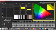 CalMAN ColorChecker calibrato (spazio colore target DCI-P3)