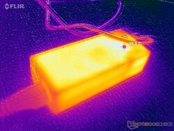 L'adattatore CA raggiunge oltre 40 C quando è sotto carico