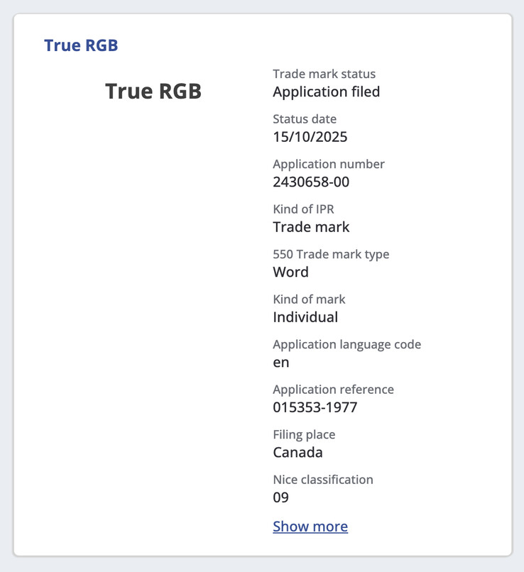 (Fonte immagine: via TM View)