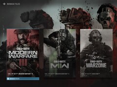 Viene mostrato il lanciatore Call of Duty HQ con Modern Warfare 2 e 3 (Fonte: Activision)