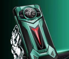 Doogee S200 Ultra presenta un display secondario AMOLED rotondo sul retro. (Fonte immagine: Doogee)