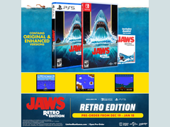 Un poster promozionale per Jaws: Retro Edition (fonte immagine: Limited Run Games)