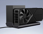 Il DEG2 dispone sia di OCuLink che di Thunderbolt 5. Nella foto: il dock eGPU DEG1. (Fonte immagine: Minisforum - modificato)