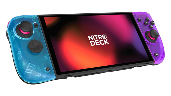 Il Nitro Deck 2 LRG Fusion Limited Edition ha un guscio traslucido, anche se di colori diversi. (Fonte: Limited Run Games)
