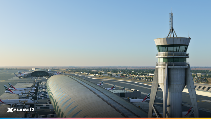 Il vecchio aeroporto di Dubai è ora parte di X-Plane 12 (Fonte: Laminar Research)