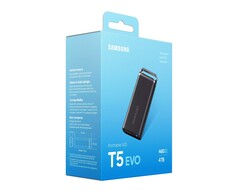 L&#039;SSD T5 Evo di Samsung sarà presto sul mercato con una custodia robusta. (Immagine: Samsung, via WinFuture)