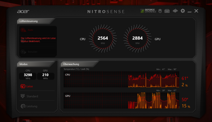 Semplice e facile da usare: Acer NitroSense