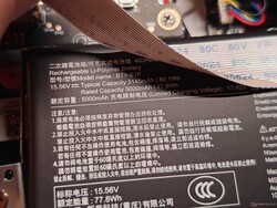 Specifiche della batteria