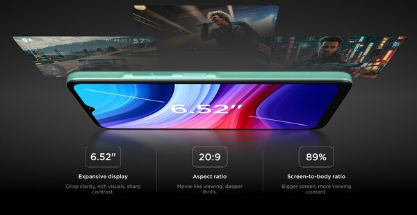 L'Alcatel 3 (2025) ha un display HD+ e un livello di luminosità di 400 nit. (Fonte: Alcatel)
