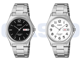 Il modello Casio MTP-1440DJ-1AJF con quadrante nero e il modello MTP-1440DJ-7BJF con quadrante bianco.