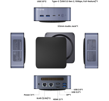 Porte di connettività di N-one NPC Pro+ (Fonte: N-one)
