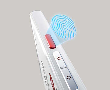 Un sensore di impronte digitali è a bordo