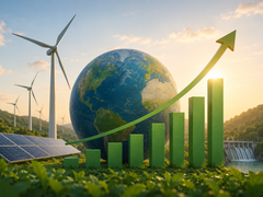 Le energie rinnovabili sono in crescita.