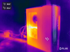 Sviluppo del calore durante lo stress test (Asus ExpertCenter D9 SFF D900SC)