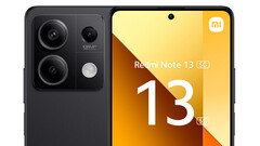 Il Redmi Note 13 5G nella colorazione &#039;Graphite Black&#039;. (Fonte: Aldi Talk)