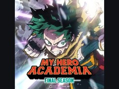Poster promozionale di My Hero Academia: Final Season con Izuku Midoriya (Deku) in azione con un'energia incandescente e un'espressione intensa, su uno sfondo dinamico. (Fonte immagine: @MHAOfficial via X)