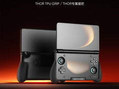 Una custodia con impugnatura è tra gli accessori ufficiali che verranno rilasciati per l&#039;AYN Thor. (Fonte: AYN Technologies)
