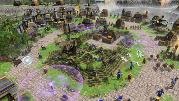 Un'immagine che mostra un villaggio in Age of Mythology: Raccontato.