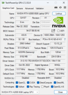 GPU-Z: Grafica Nvidia