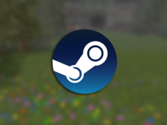 Cheese Rolling si basa sulla famosa corsa in discesa del Gloucestershire, in Inghilterra, che si svolge ogni anno. Nella foto - il logo di Steam sovrapposto ad una schermata di gioco sfocata. (Fonte: Steam - Modifica)