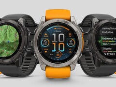 Il Fenix 8 di Garmin (nella foto) e gli smartwatch correlati hanno ricevuto la versione beta 17.27. (Fonte: Garmin)