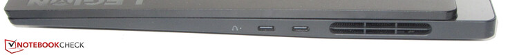 Lato destro: 2x USB 3.2 Gen 2 (Type-C; Power Delivery, DisplayPort)