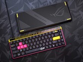 Il nuovo Asus ROG Falchion Ace HFX ZywOo Edition presenta un design rinnovato con accenti gialli e rosa. (Fonte: Asus)