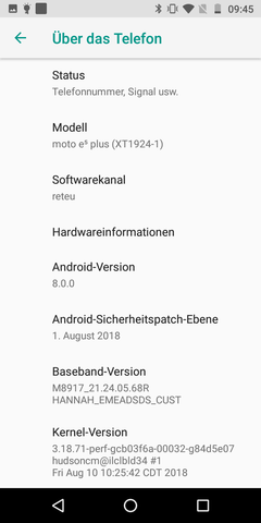 Software Motorola Moto E5 Plus