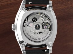 Vista posteriore del Timex Marlin Chatham Automatic che mostra il suo movimento automatico Miyota attraverso il fondello a vista