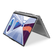 Lenovo Yoga 7 (16, 8) - Modalità tenda. (Fonte: Lenovo)