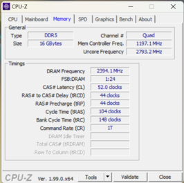 Memoria CPU-Z