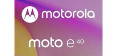 Un presunto teaser di Moto E40. (Fonte: Evan Blass via Twitter)