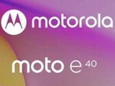 Un presunto teaser di Moto E40. (Fonte: Evan Blass via Twitter)