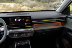 La nuova Kona EV è dotata di illuminazione ambientale all'interno. (Fonte: Hyundai)