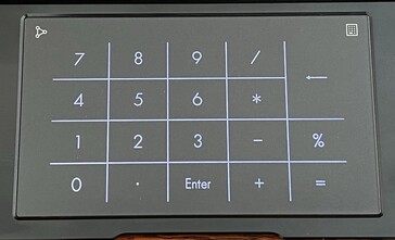 Clickpad con calcolatrice digitale