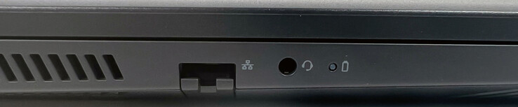 A sinistra: 1x Gigabit Ethernet, 1x jack audio da 3,5 mm