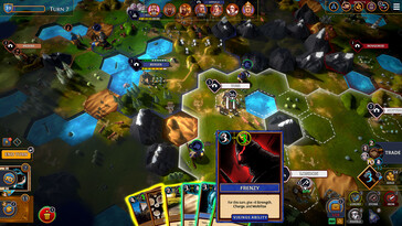 Nella foto: uno screenshot del gameplay di Hexarchy.
