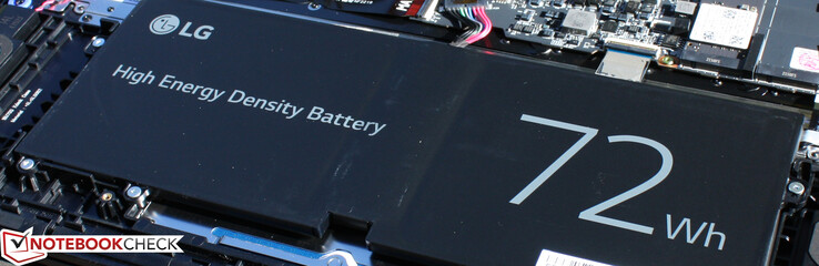 LG Ultra PC 16" (2022): batteria più piccola rispetto al grammo 16 - ma ha un'autonomia maggiore e pesa di più